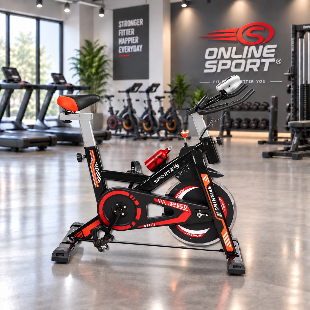 BICICLETA SPINNING BLACK FIT vista 2