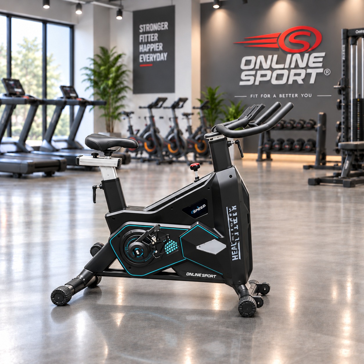 BICICLETA SPINNING PROFESIONAL BODY FITNESS vista 2