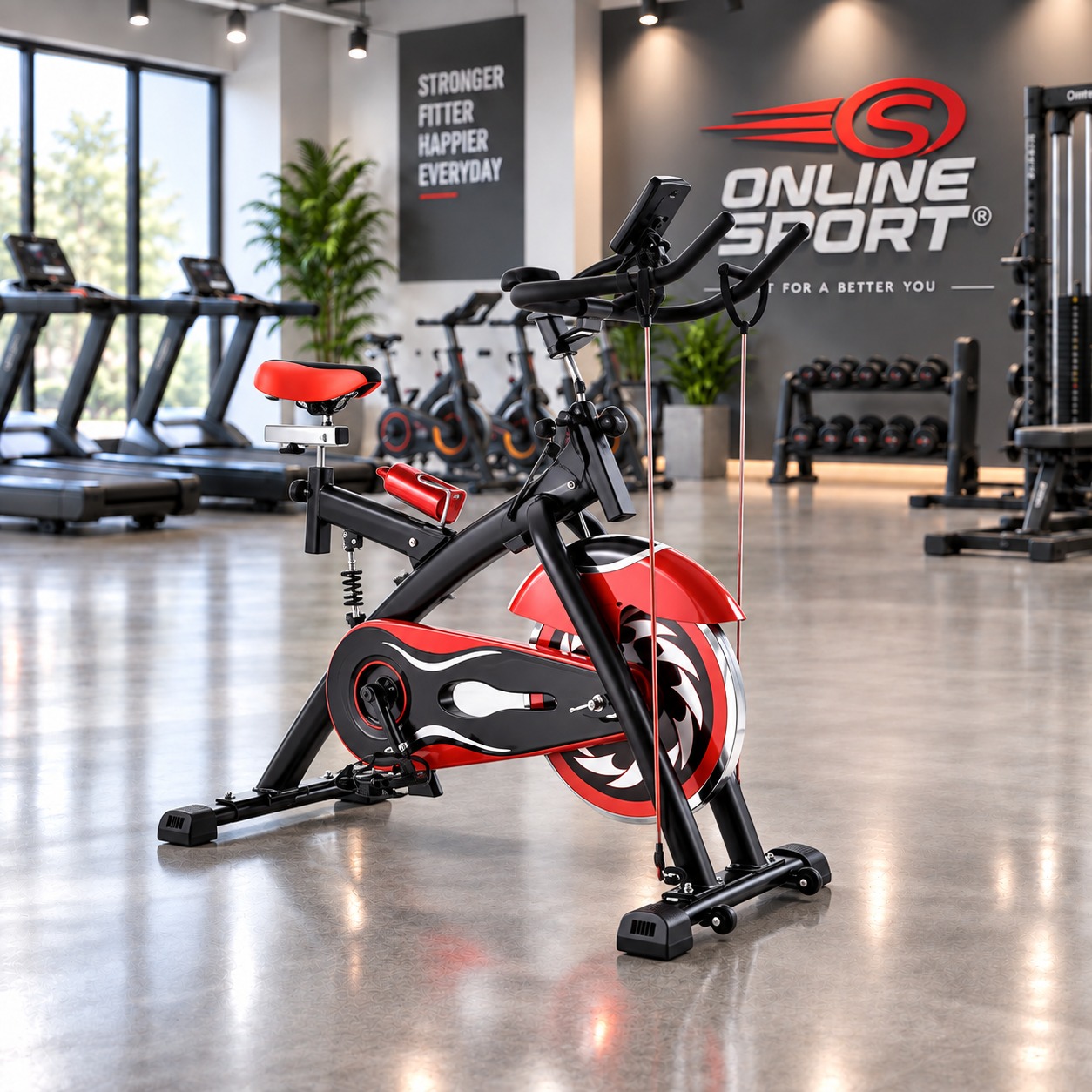 BICICLETA SPINNING EVERBEST EB-S200T vista 2