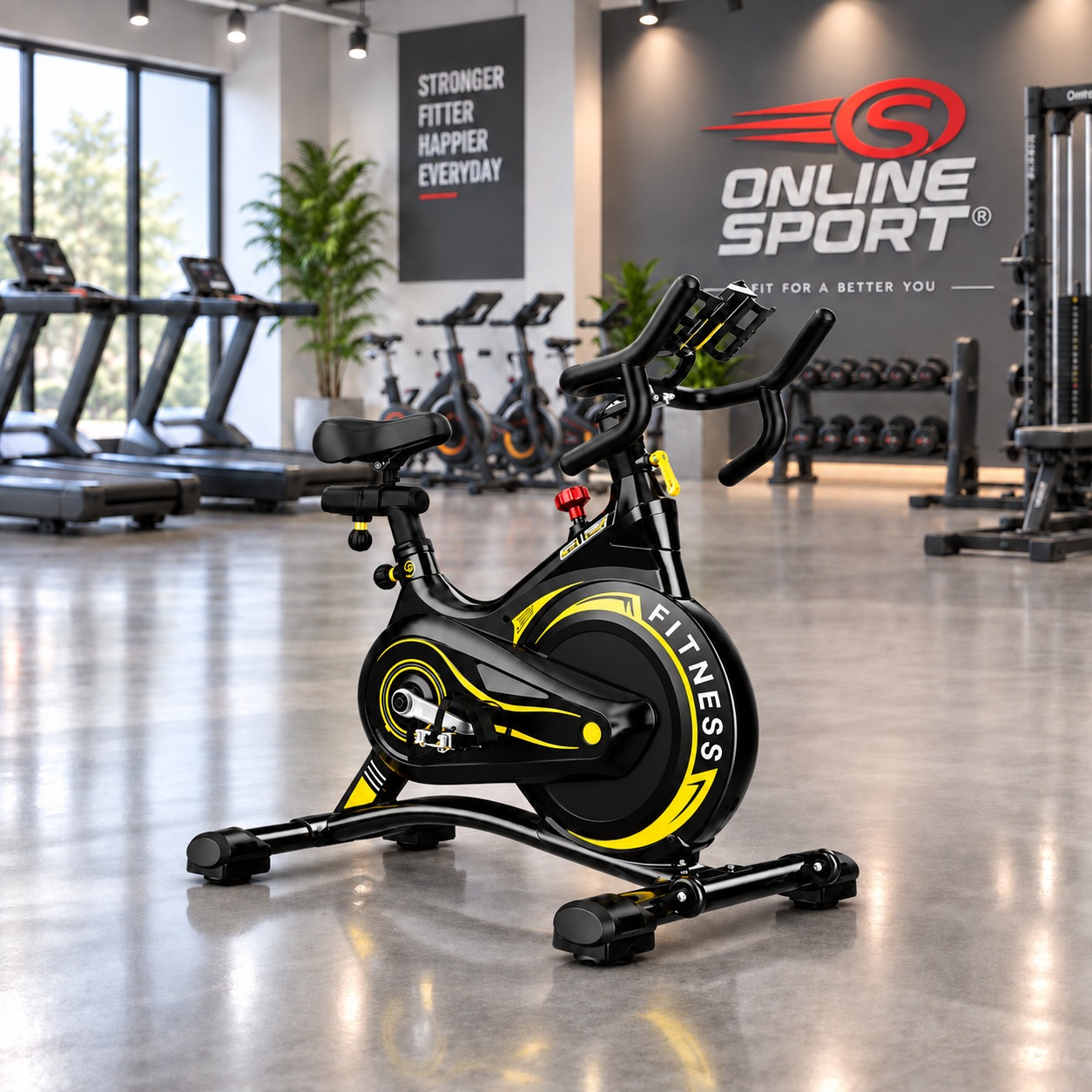 BICICLETA SPINNING EVERBEST vista 2