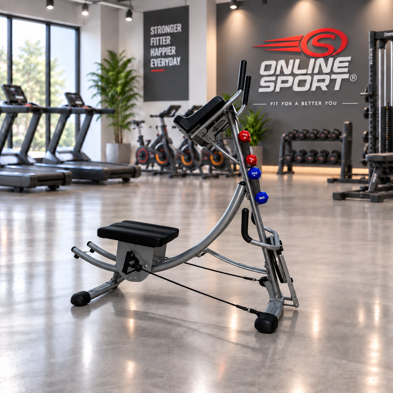 MAQUINA ABDOMINAL AB COASTER MULTIFUNCIONAL CON ACCESORIOS vista 2