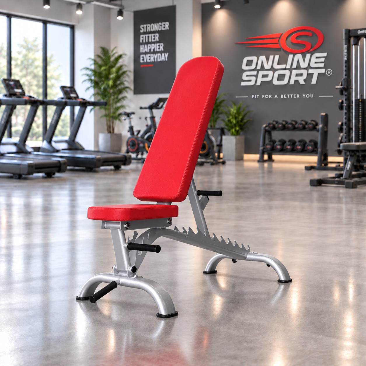 BANCA ROJA YORK GYM vista 2