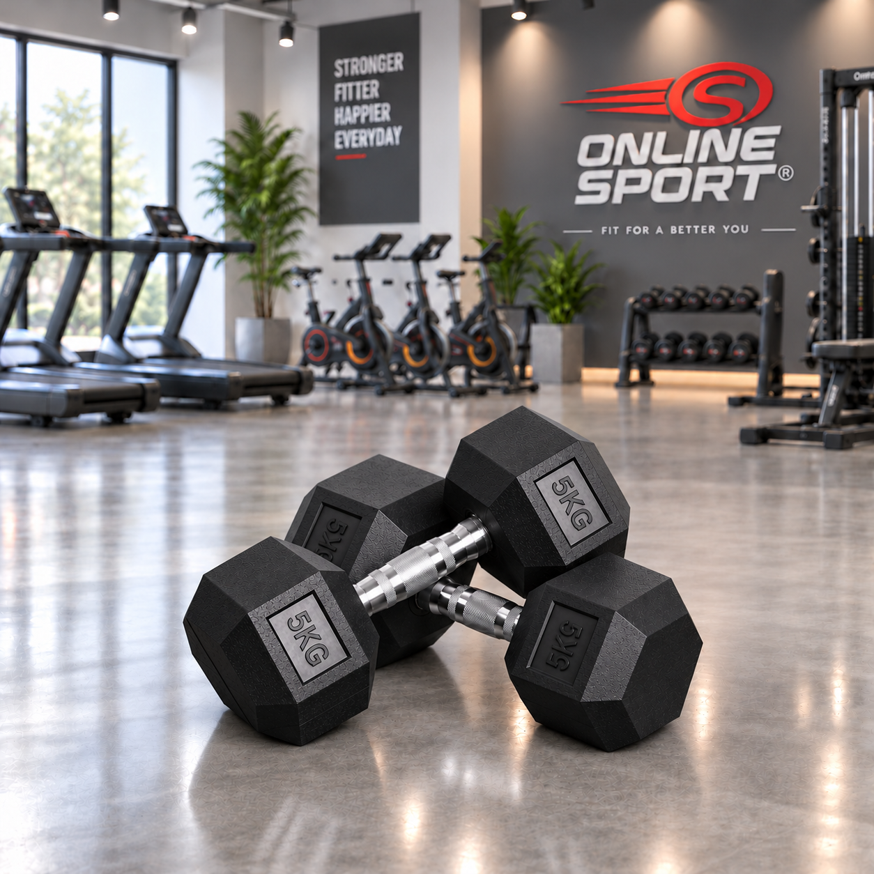 MANCUERNAS EXAGONALES IMPORTADAS DE 5 KG - VENTA POR PAR vista 2