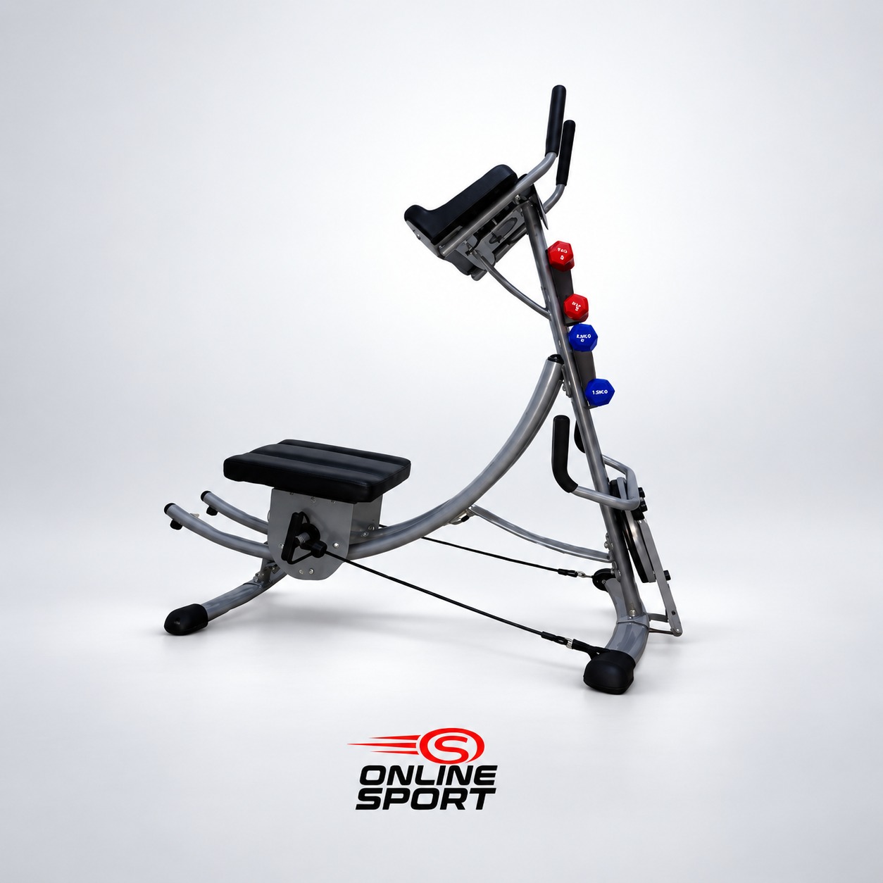 MAQUINA ABDOMINAL AB COASTER MULTIFUNCIONAL CON ACCESORIOS - Abdominales en Perú
